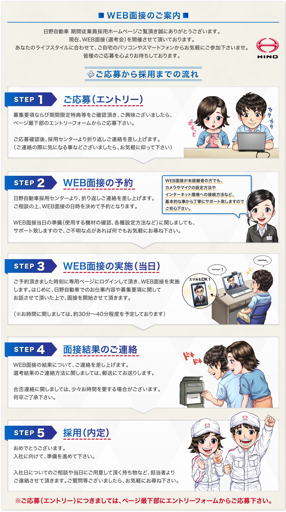 WEB面接のご案内